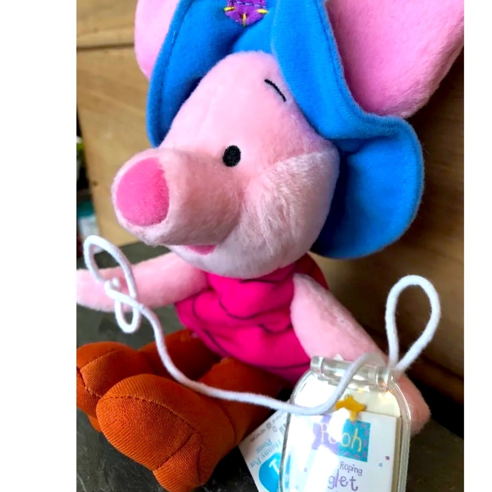 Lasso Roping Mattel Piglet Star Bean Winnie the Pooh Stuffed Animal